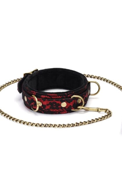 Victorian Garden Lace And Velvet Collar With Leash Liebe Seele