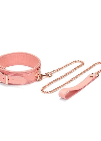 Obróżka Ze Smyczą Pink Dream Collar With Leash Liebe Seele