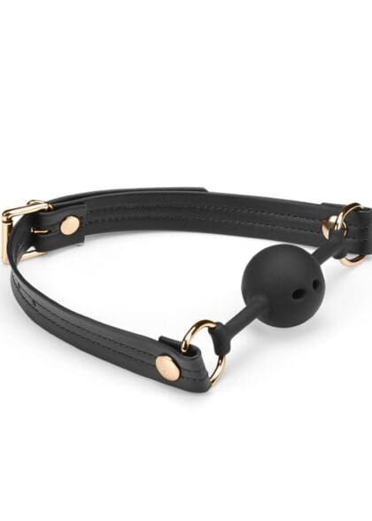 Knebel Black Organosilicon Ball Gag Liebe Seele