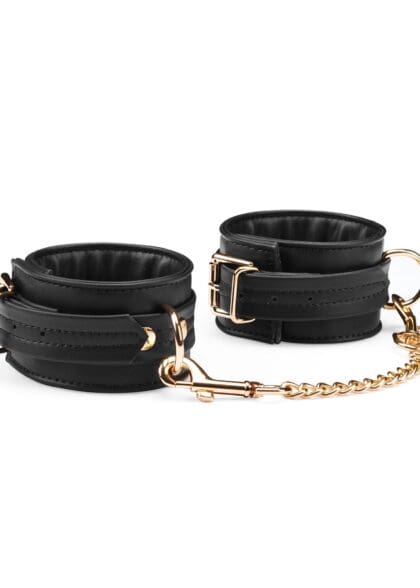 Kajdanki Black Organosilicon Wrist Cuffs Liebe Seele