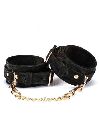 Kajdanki Boudoir Amor Black Wrist Cuffs Liebe Seele