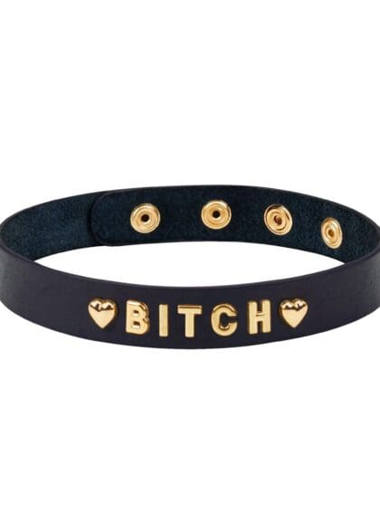 Gold Word Choker-Bitch Liebe Seele
