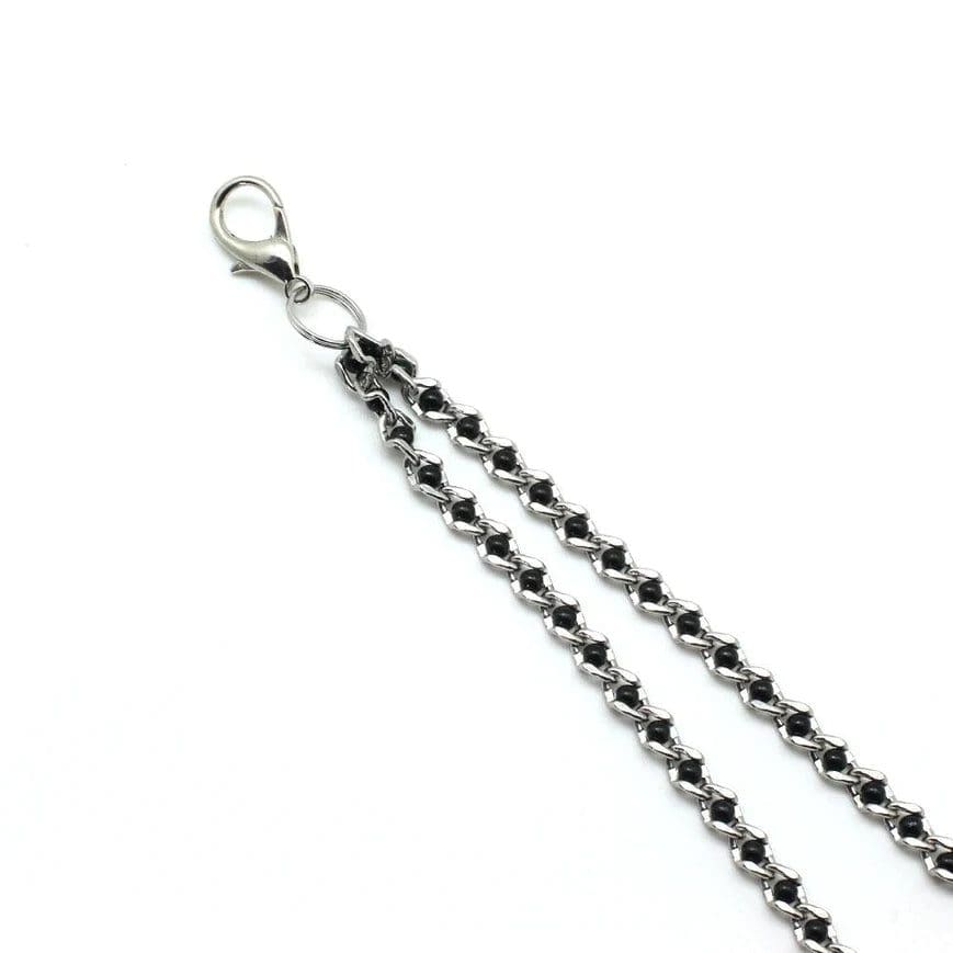 Klamerki Na Sutki Black Beads Chains & Nipple Clamps Liebe Seele 4 Klamerki Na Sutki Black Beads Chains & Nipple Clamps Liebe Seele