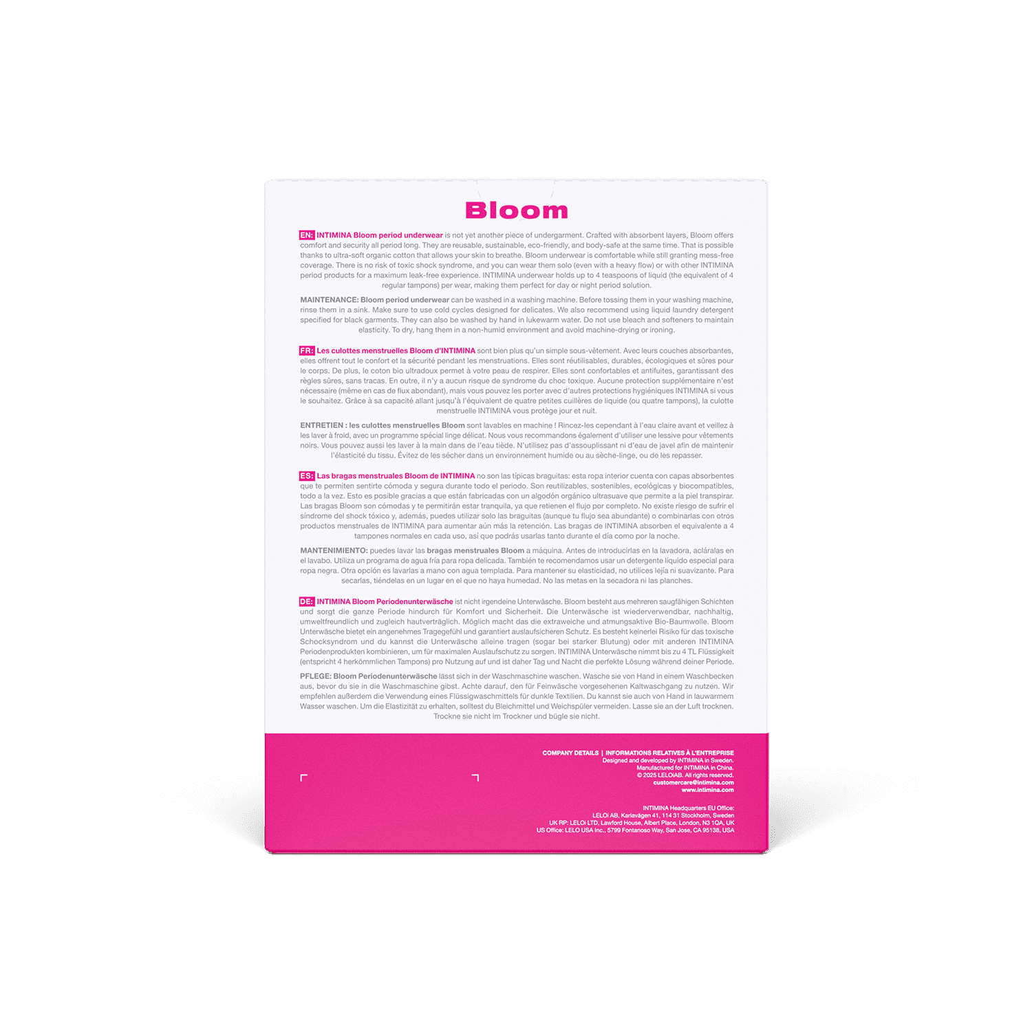 3Pak Bielizna Menstruacyjna Bloom Menstrual Panties S Intimina 5 3Pak Bielizna Menstruacyjna Bloom Menstrual Panties S Intimina