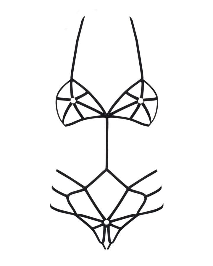 Slave body czarne S/M Obsessive