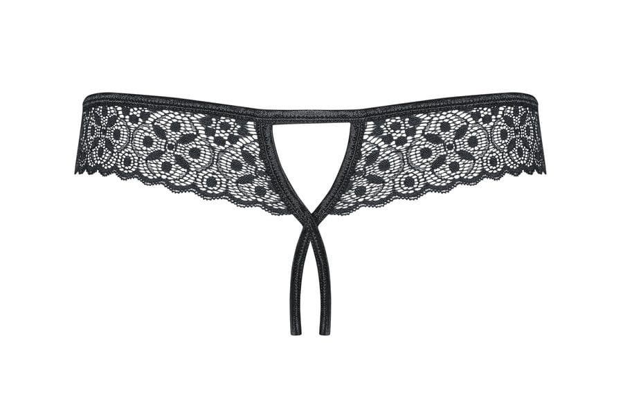 Shibu stringi otwarte czarne S/M Obsessive 4 Shibu stringi otwarte czarne S/M Obsessive