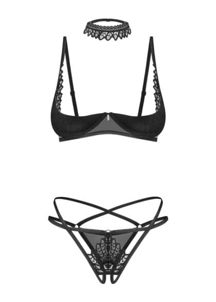 Donarella komplet 3-częściowy otwarty XL/2XL Obsessive