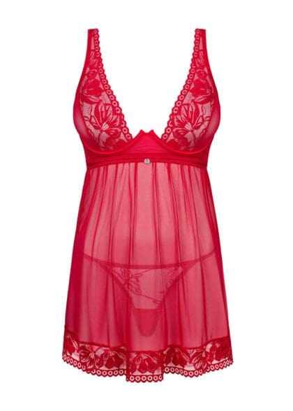 Lacelove babydoll i stringi  M/L Obsessive