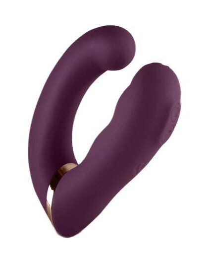 Wibrator Do Punktu G Ze Stymulatorem Variety Burgundy Rocks-Off