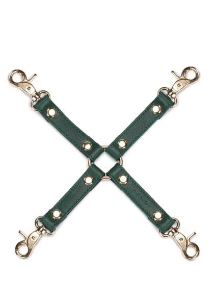 Uprząż Bondage Mossy Chic Leather Hogtie Liebe Seele