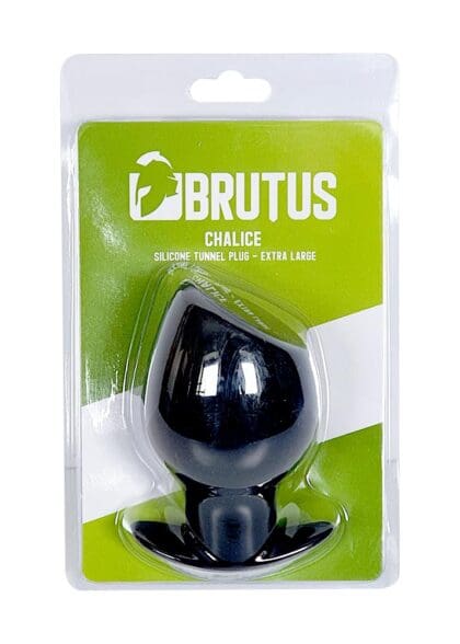 Tunel analny Chalice Silicone Tunnel Plug Black XL Brutus