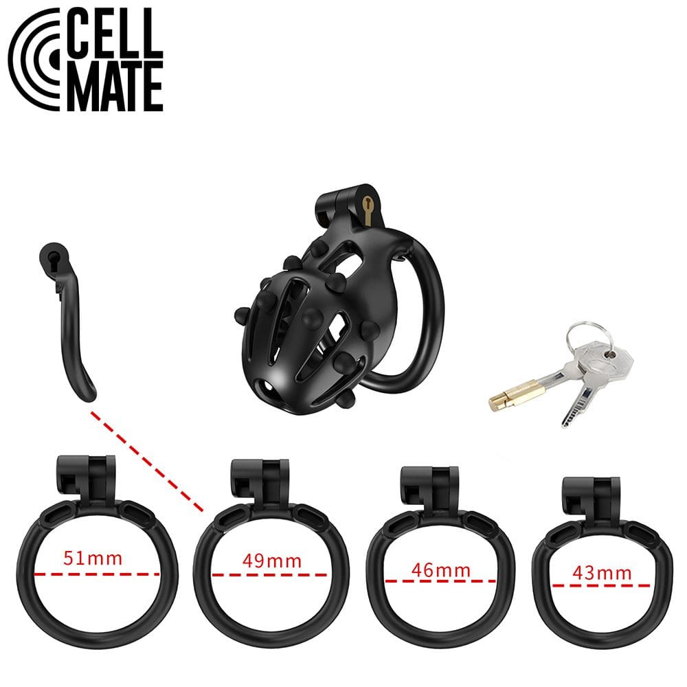 Pas cnoty FlexiSpike Chastity Cage Size 1 CELLMATE 7 Pas cnoty FlexiSpike Chastity Cage Size 1 CELLMATE