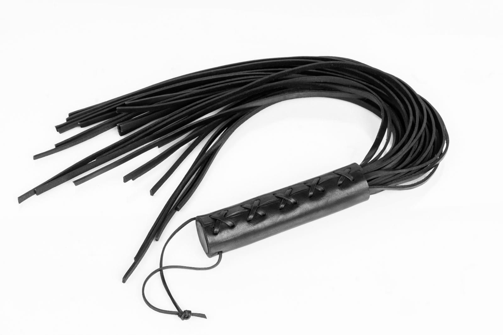 Pejcz duży sznurowany czarny Primal Bond Whips 5 Pejcz duży sznurowany czarny Primal Bond Whips