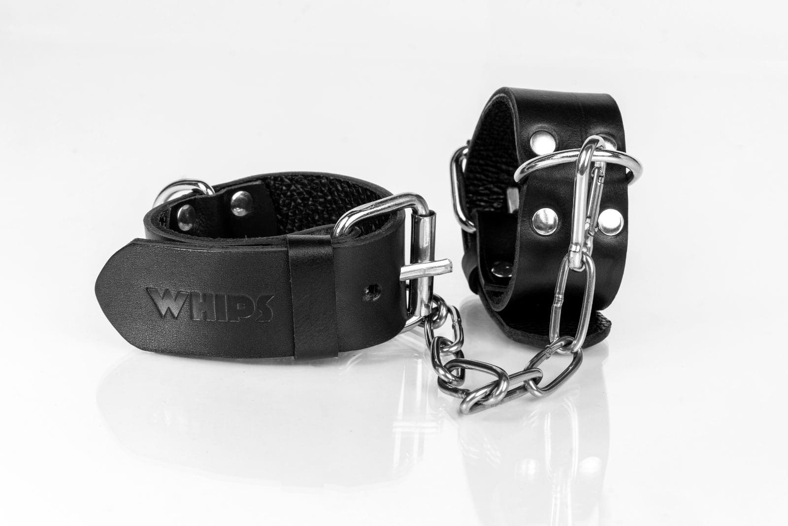 Kajdanki wąskie czarne L Primal Bond Whips 5 Kajdanki wąskie czarne L Primal Bond Whips