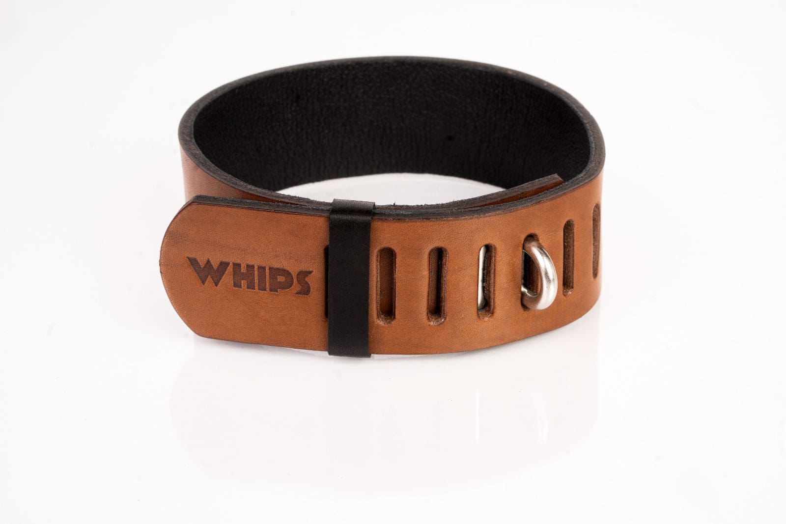 Obroża z kłódką brązowa L Primal Bond Whips 5 Obroża z kłódką brązowa L Primal Bond Whips