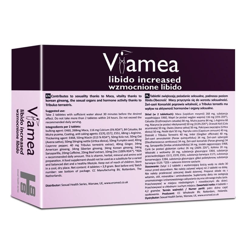 Viamea Suplement Diety Zwiększający Libido 4Tabletki SHS 4 Viamea Suplement Diety Zwiększający Libido 4Tabletki SHS