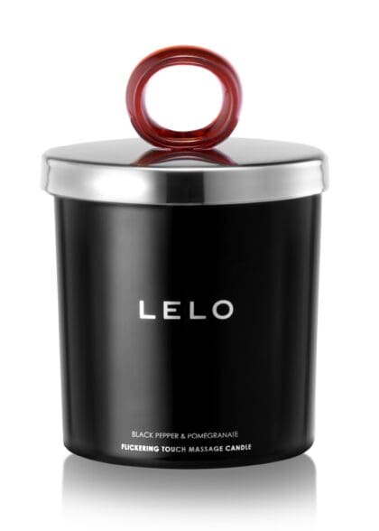Świeczka Do Masażu O Zapachu Czarnego Pieprzu I Granatu Flickering Touch Massage Candle Black Pepper & Pomegranate 150G Lelo