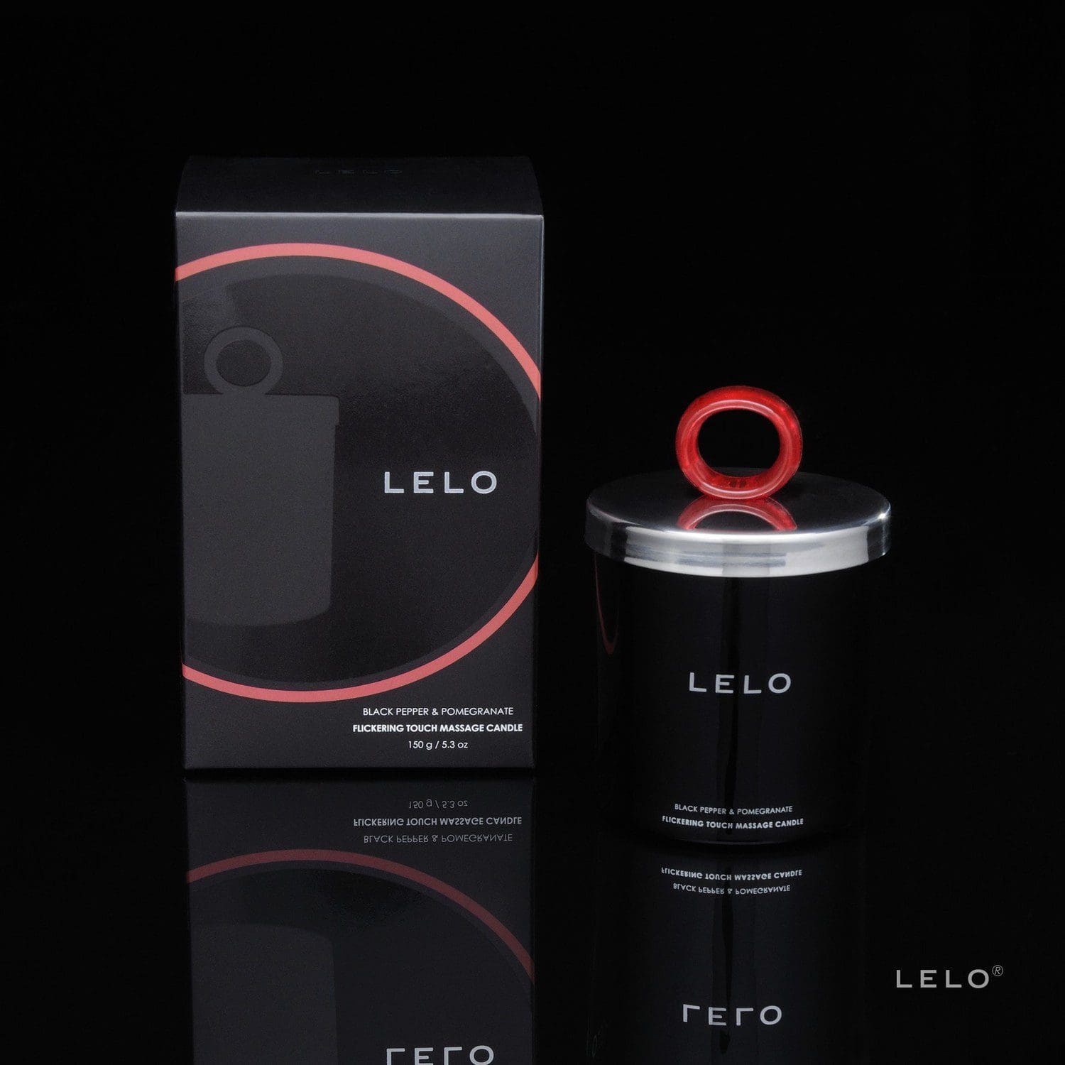 Świeczka Do Masażu O Zapachu Czarnego Pieprzu I Granatu Flickering Touch Massage Candle Black Pepper & Pomegranate 150G Lelo 4 Świeczka Do Masażu O Zapachu Czarnego Pieprzu I Granatu Flickering Touch Massage Candle Black Pepper & Pomegranate 150G Lelo