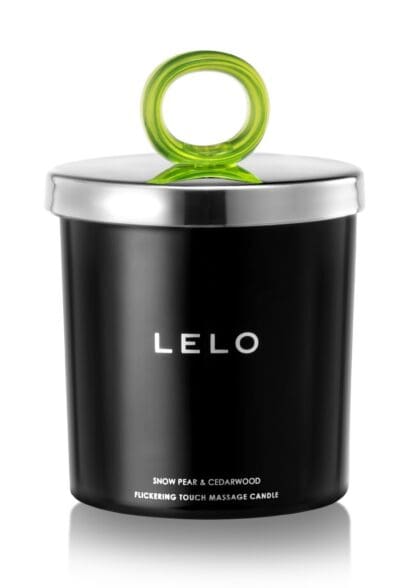 Świeczka Do Masażu O Zapachu Gruszki I Drzewa Cedrowego Flickering Touch Massage Candle Snow Pear & Cedarwood 150G Lelo