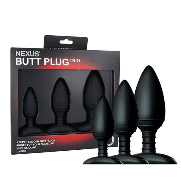 Zestaw 3 Korków Analnych Butt Plug Trio 3 Solid Silicone Butt Plugs S M L Nexus 4 Zestaw 3 Korków Analnych Butt Plug Trio 3 Solid Silicone Butt Plugs S M L Nexus