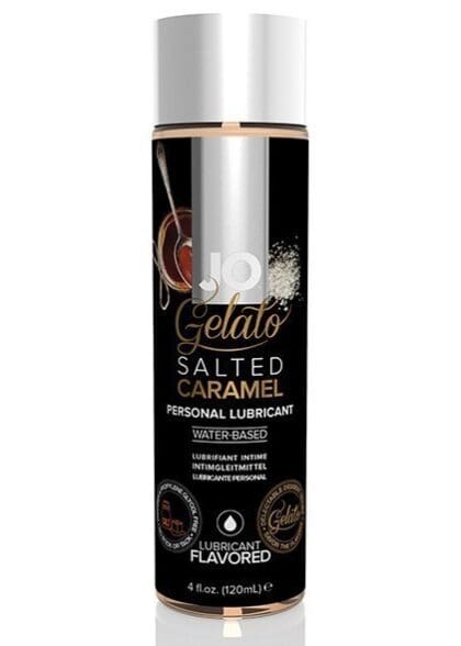 Lubrykant Jadalny O Smaku Lodów Solony Karmel Gelato Salted Caramel Lubricant Water-Based 120Ml System JO
