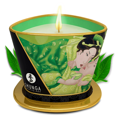 Świeca Do Masażu O Zapachu Zielonej Herbaty Green Tea Massage Candle 170 Ml Shunga