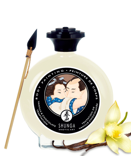 Jadalna Farbka Do Ciała O Smaku Waniliowo-Czekoladowym Body Painting Vanilla & Chocolate Temptation 100Ml Shunga
