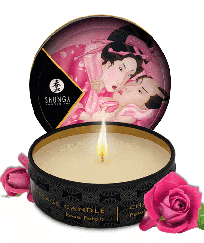 Świeca Do Masażu O Zapachu Róży Aphrodisia Massage Candle 30Ml Shunga