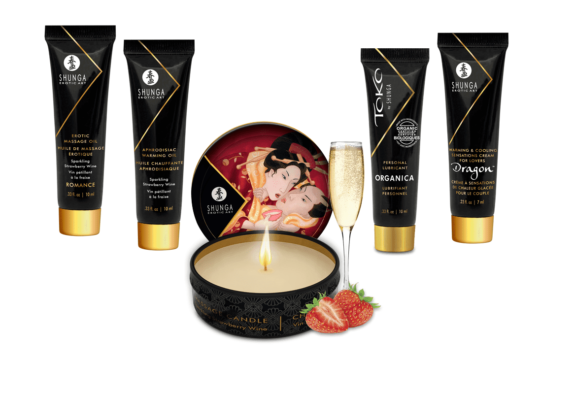 Zestaw Kosmetyków Geisha'S Secrets Sparkling Strawberry Wine Shunga 8 8365 1