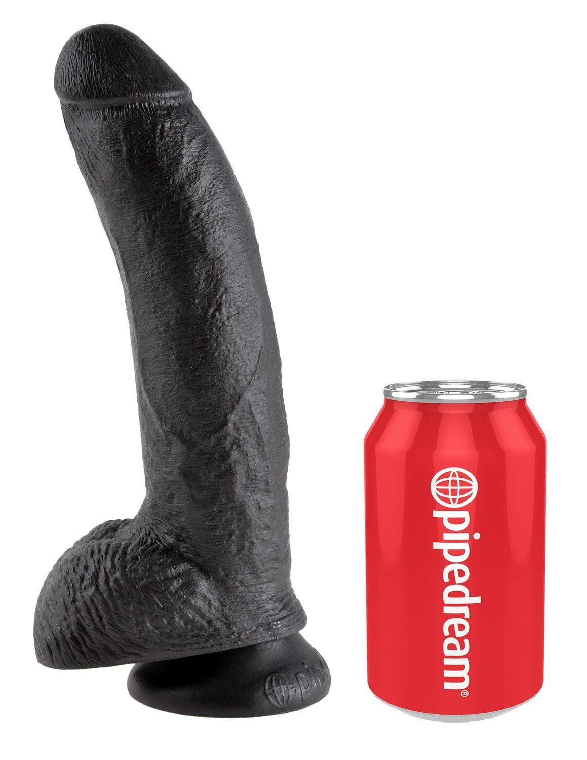 9' Cock With Balls Black Dildo Z Jądrami Czarne 23Cm King Cock 5 9' Cock With Balls Black Dildo Z Jądrami Czarne 23Cm King Cock