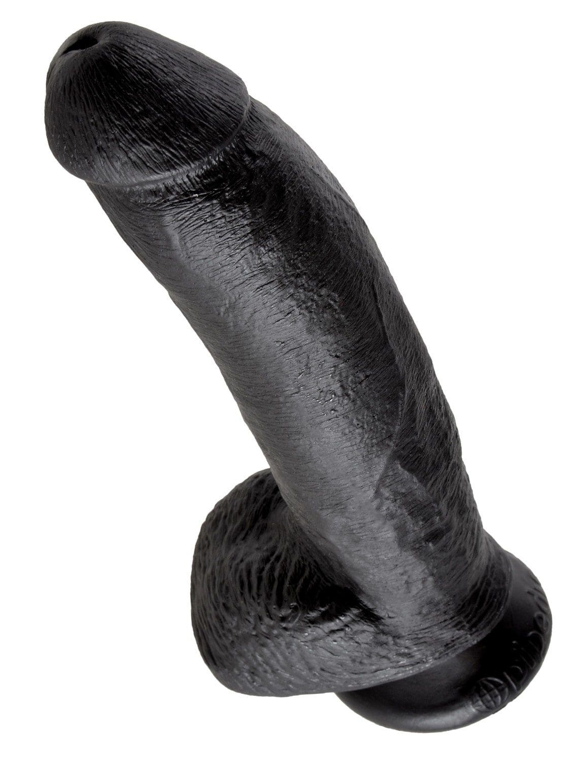 9' Cock With Balls Black Dildo Z Jądrami Czarne 23Cm King Cock 6 9' Cock With Balls Black Dildo Z Jądrami Czarne 23Cm King Cock