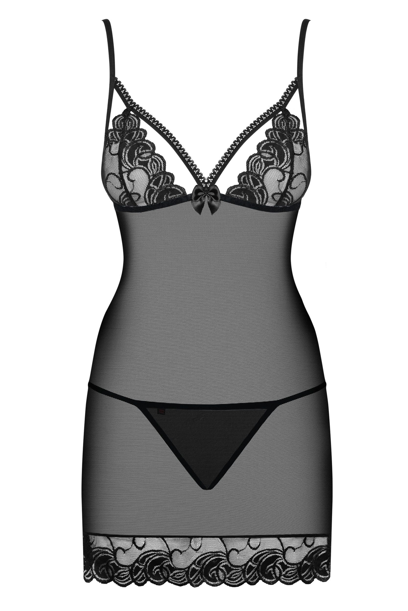 Koszulka Nocna Ze Stringami Wonderia L/Xl Obsessive