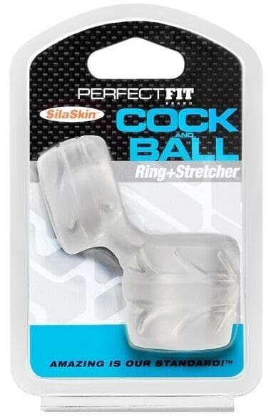 Pierścień Erekcyjny Silaskin Cock & Ball Clear Perfect Fit