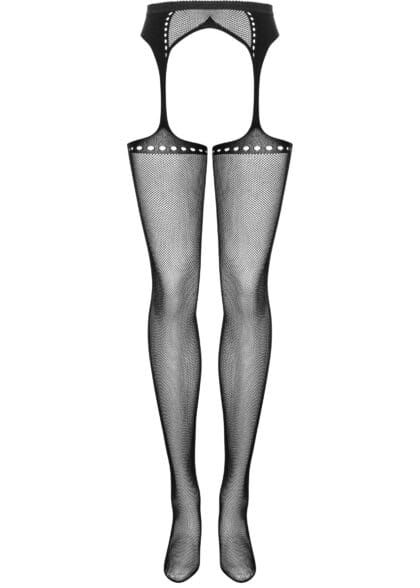 Garter Stockings S314 Czarne S/M/L Obsessive