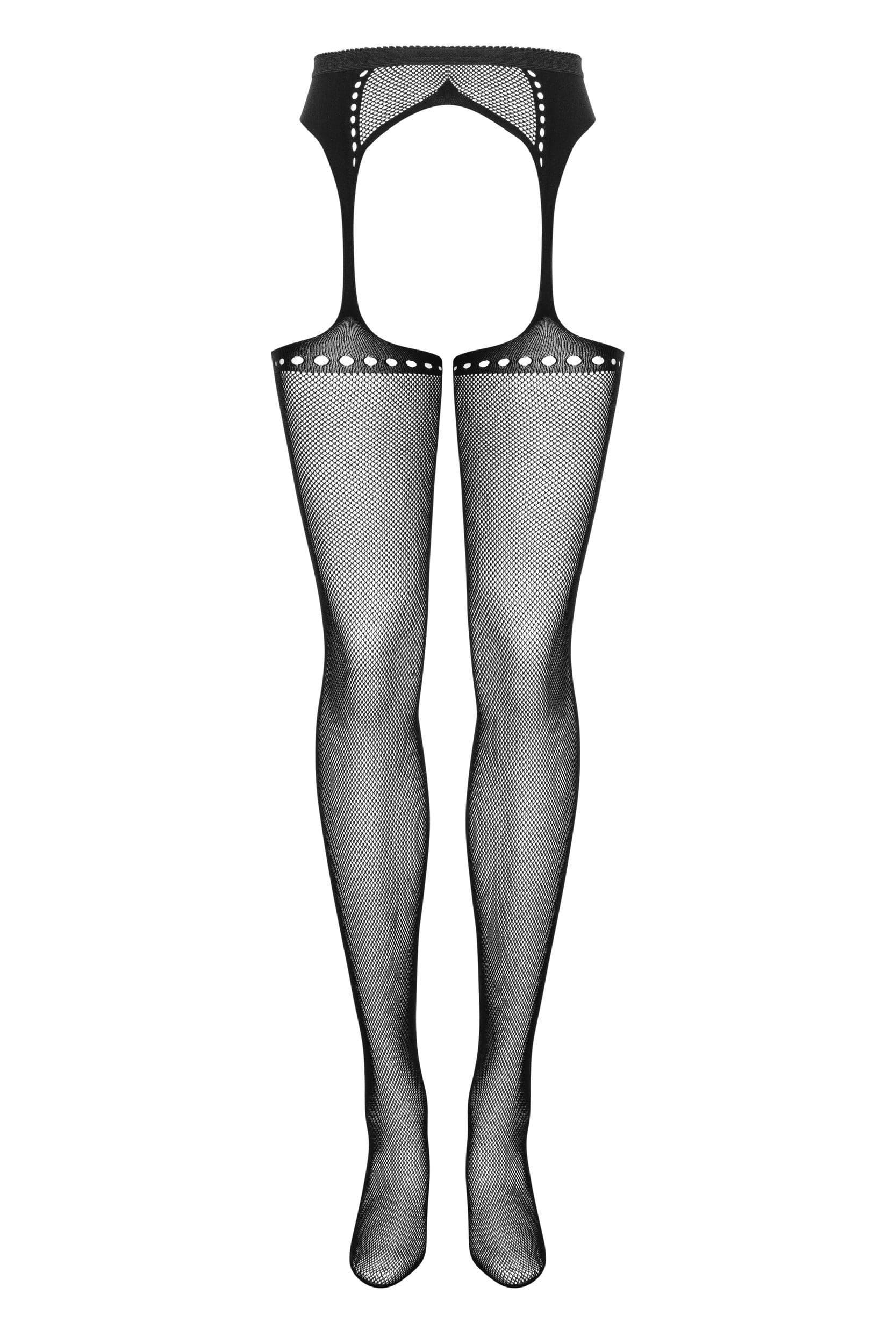 Garter Stockings S314 Czarne S/M/L Obsessive