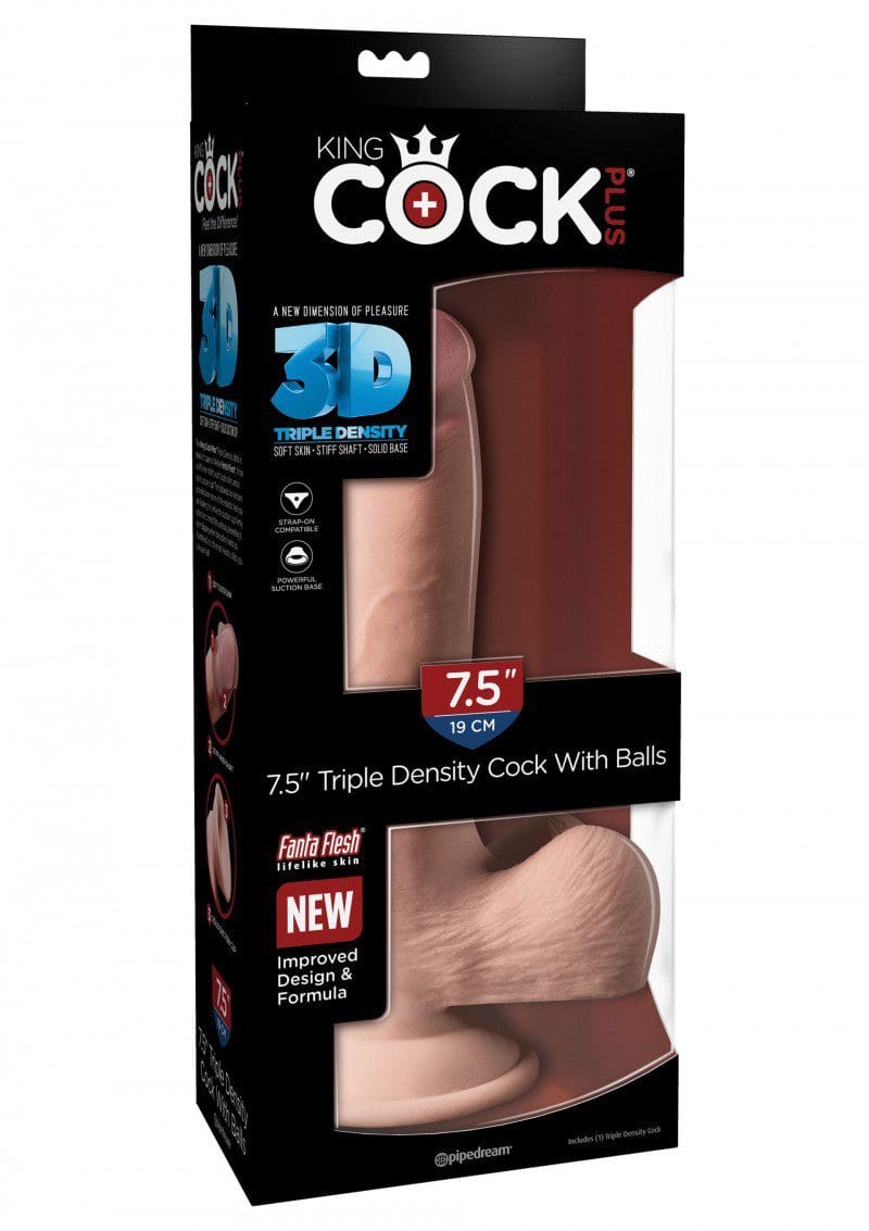 Plus 7,5' Triple Density Cock With Balls King Cock 5 Plus 7,5' Triple Density Cock With Balls King Cock
