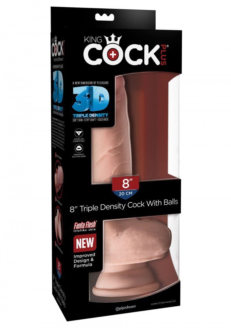Plus 8' Triple Density Cock With Balls King Cock 6 Plus 8' Triple Density Cock With Balls King Cock