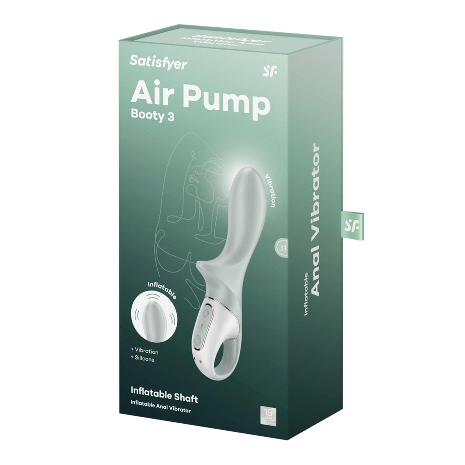 Pompowany wibrator Air Pump Booty 3 greygreen Satisfyer 4 Pompowany wibrator Air Pump Booty 3 greygreen Satisfyer