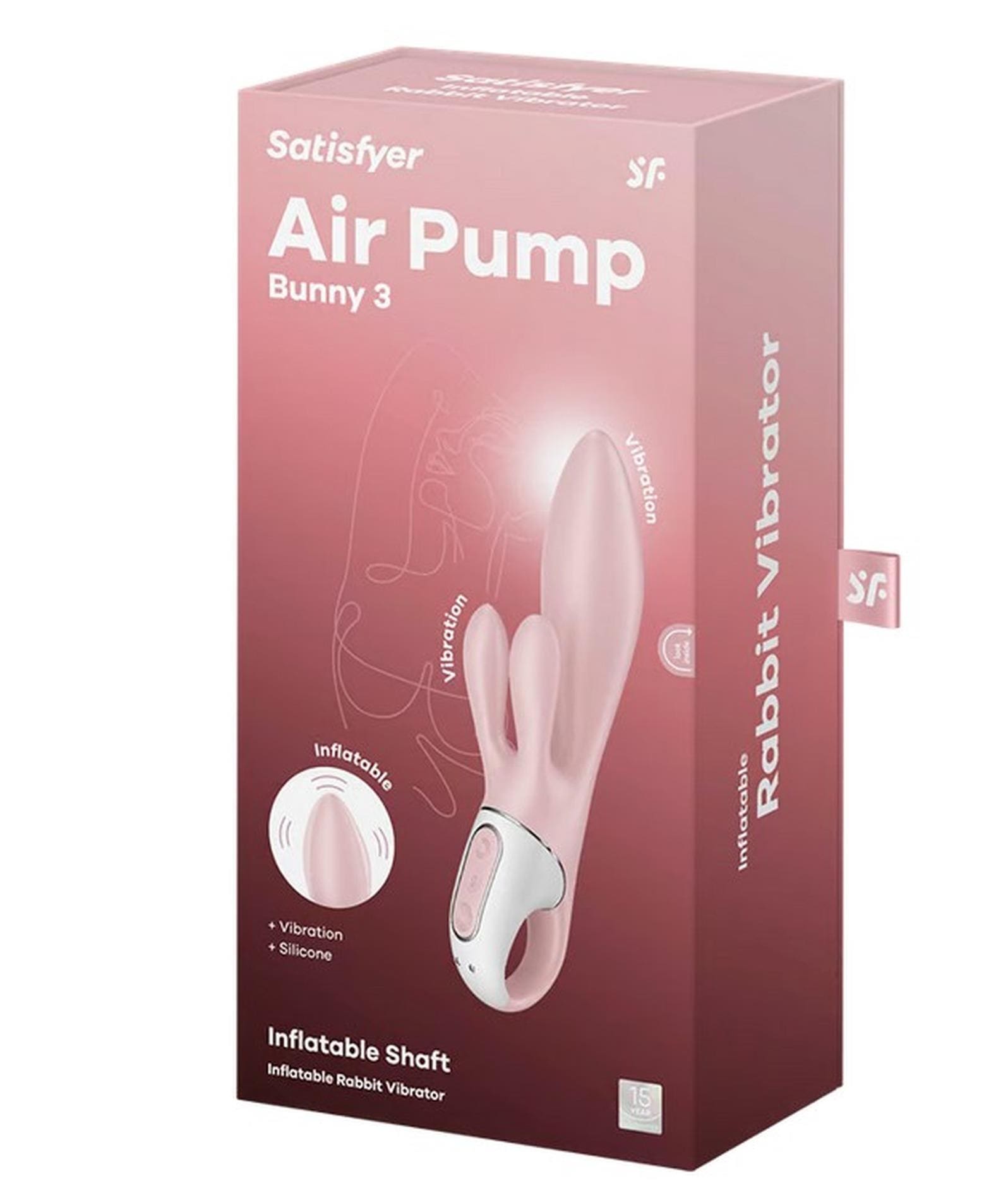 Wibrator króliczek Air Pump Bunny 3 rose Satisfyer 7 Wibrator króliczek Air Pump Bunny 3 rose Satisfyer
