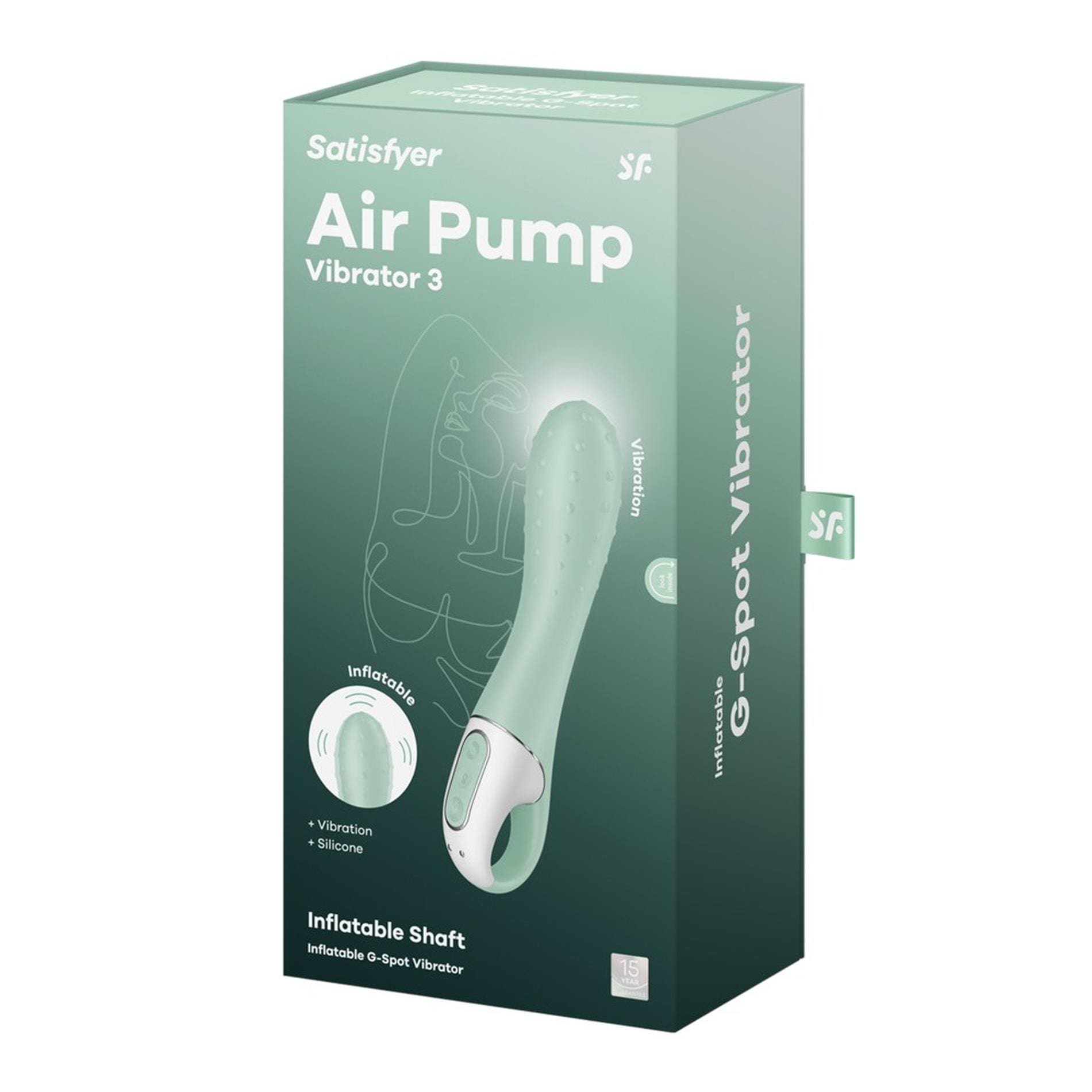 Pompowany wibrator Air Pump Vibrator 3 mint Satisfyer 4 Pompowany wibrator Air Pump Vibrator 3 mint Satisfyer