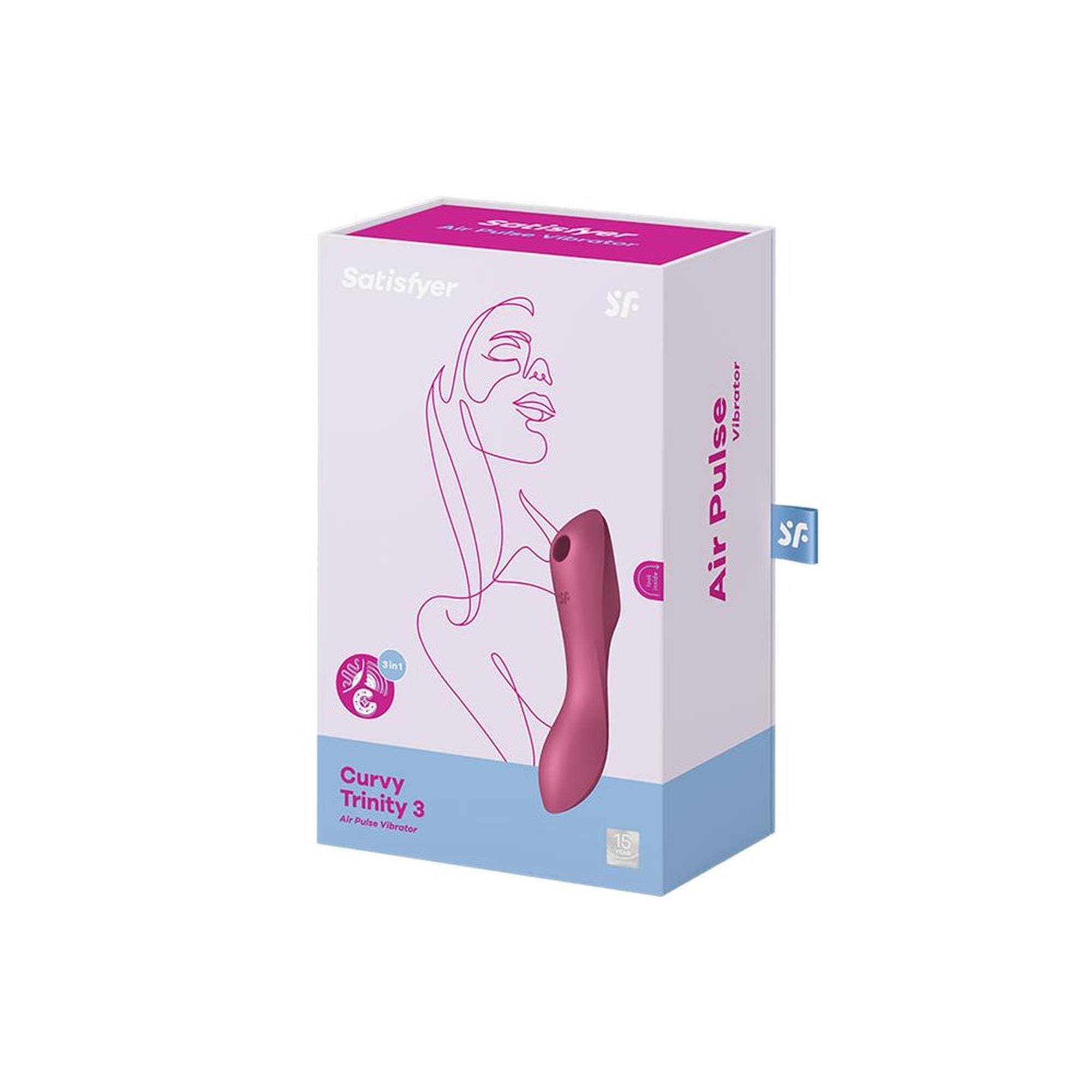 Wielofunkcyjny wibrator Curvy Trinity 3 red Satisfyer 4 Wielofunkcyjny wibrator Curvy Trinity 3 red Satisfyer