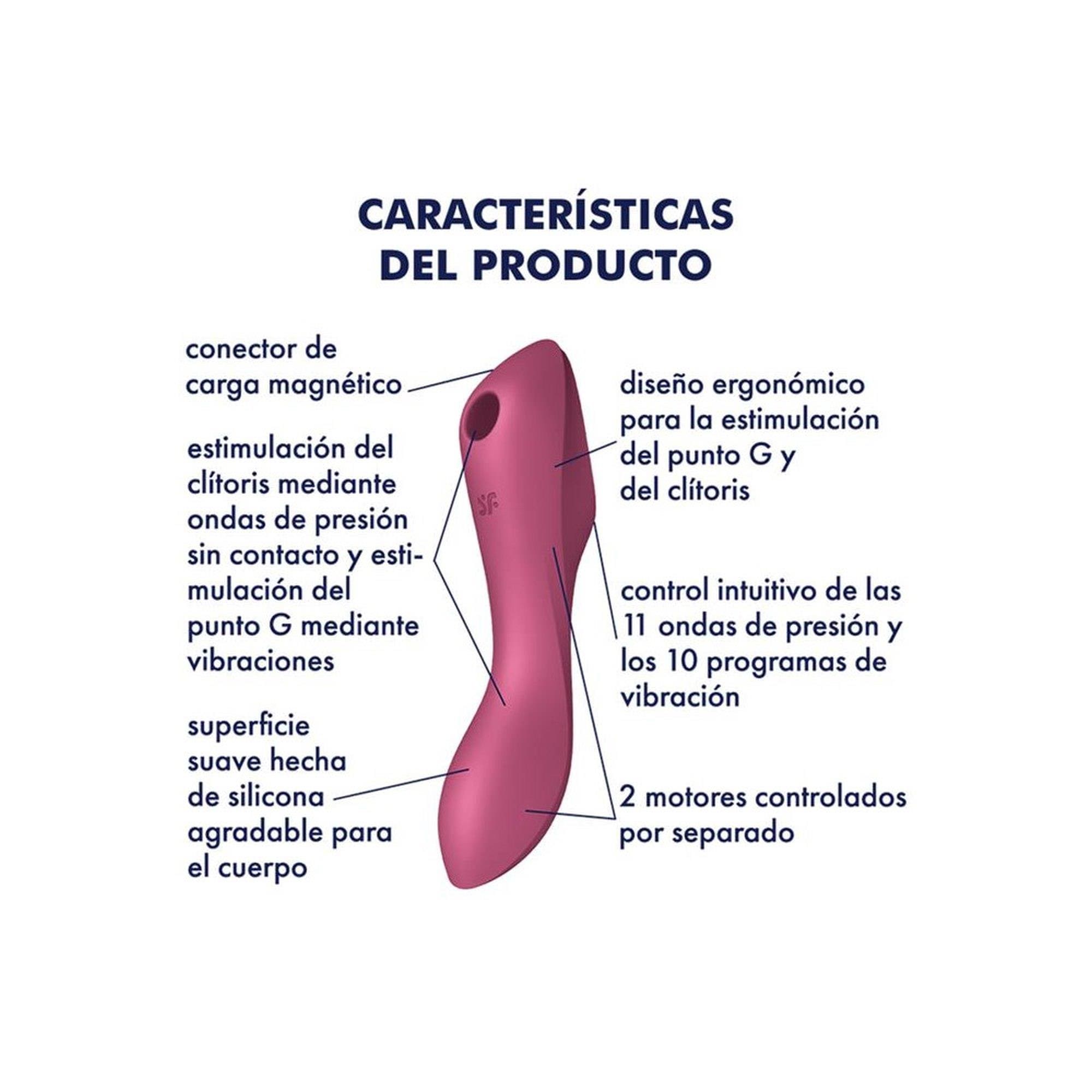 Wielofunkcyjny wibrator Curvy Trinity 3 red Satisfyer 5 Wielofunkcyjny wibrator Curvy Trinity 3 red Satisfyer