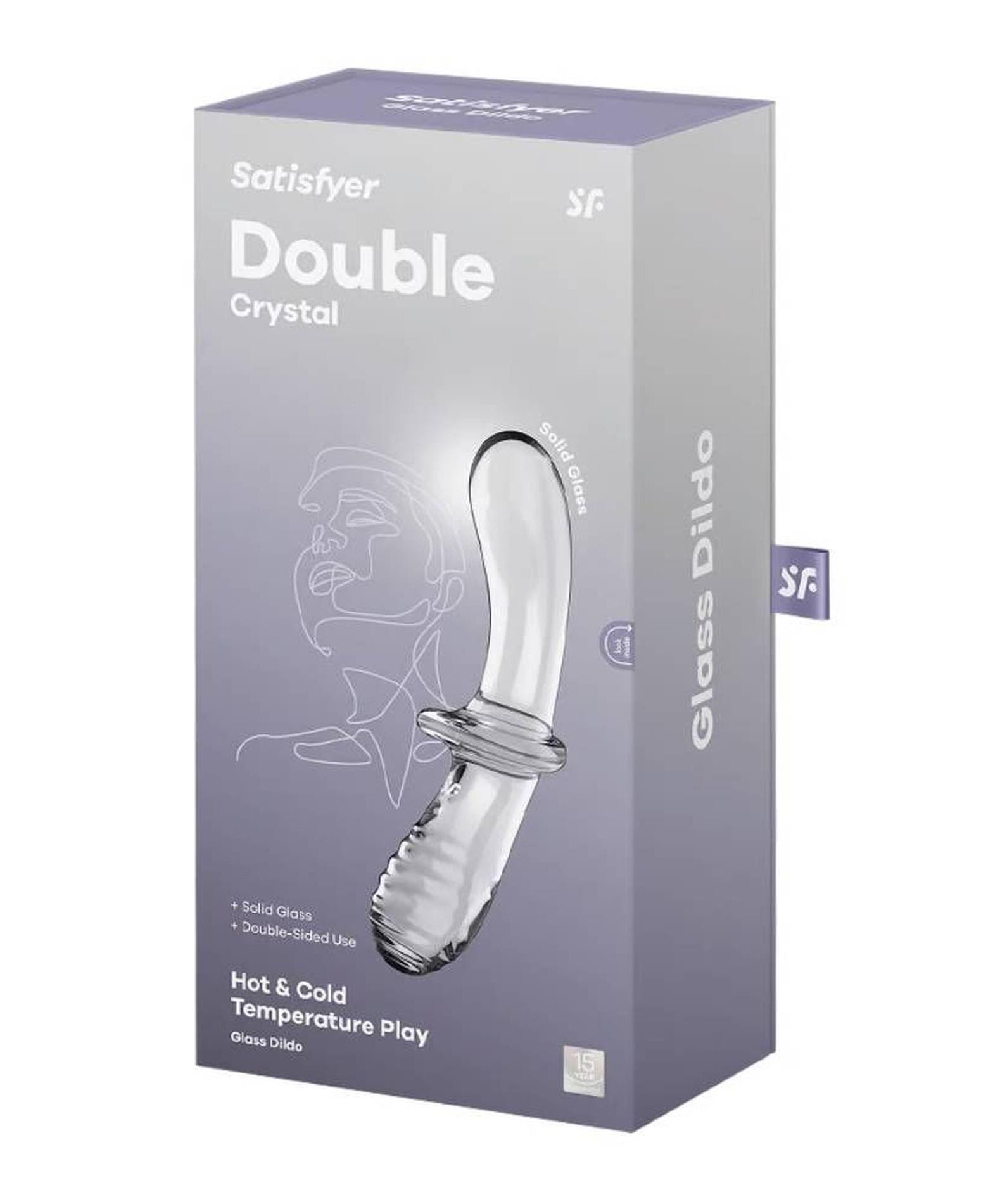 Dildo Double Crystal transparent Satisfyer 6 Dildo Double Crystal transparent Satisfyer
