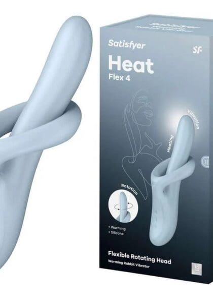 Podgrzewany wibrator do punktu G Heat Flex 4 blue Satisfyer