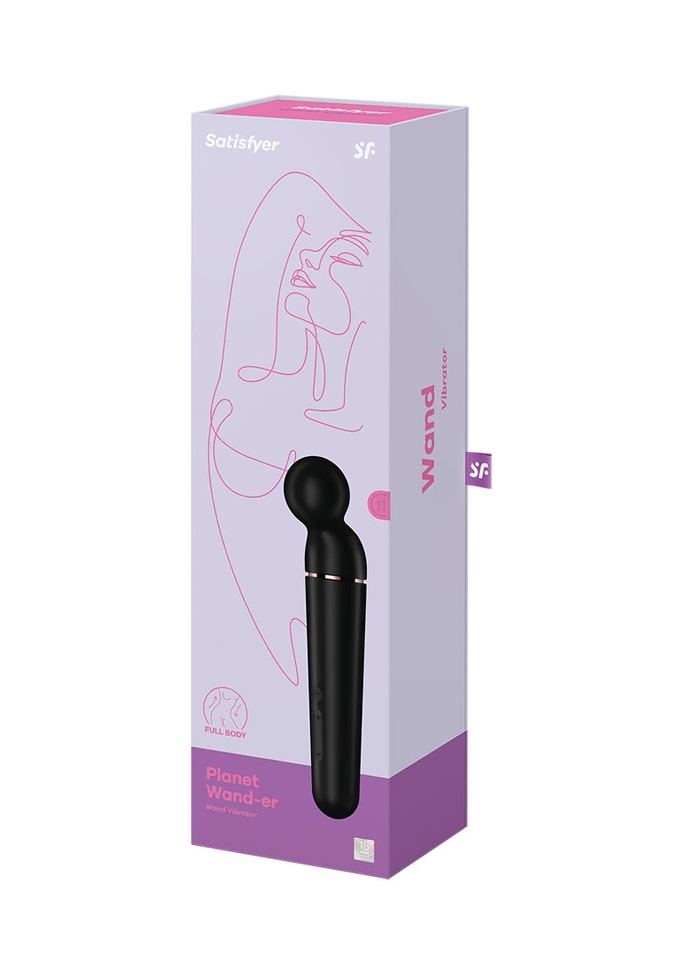 Wibrator różdżka Planet Wand-er black + rosegold Satisfyer 4 Wibrator różdżka Planet Wand-er black + rosegold Satisfyer