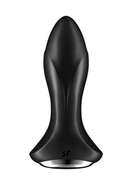 Wibrujący korek analny Vibrator Rotation Plug 1 Connect App Black