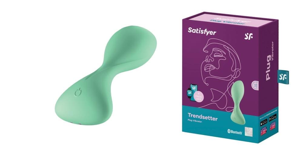Wibrator Plug-Vibrator Trendsetter Connect App Light Green Satisfyer 5 Wibrator Plug-Vibrator Trendsetter Connect App Light Green Satisfyer