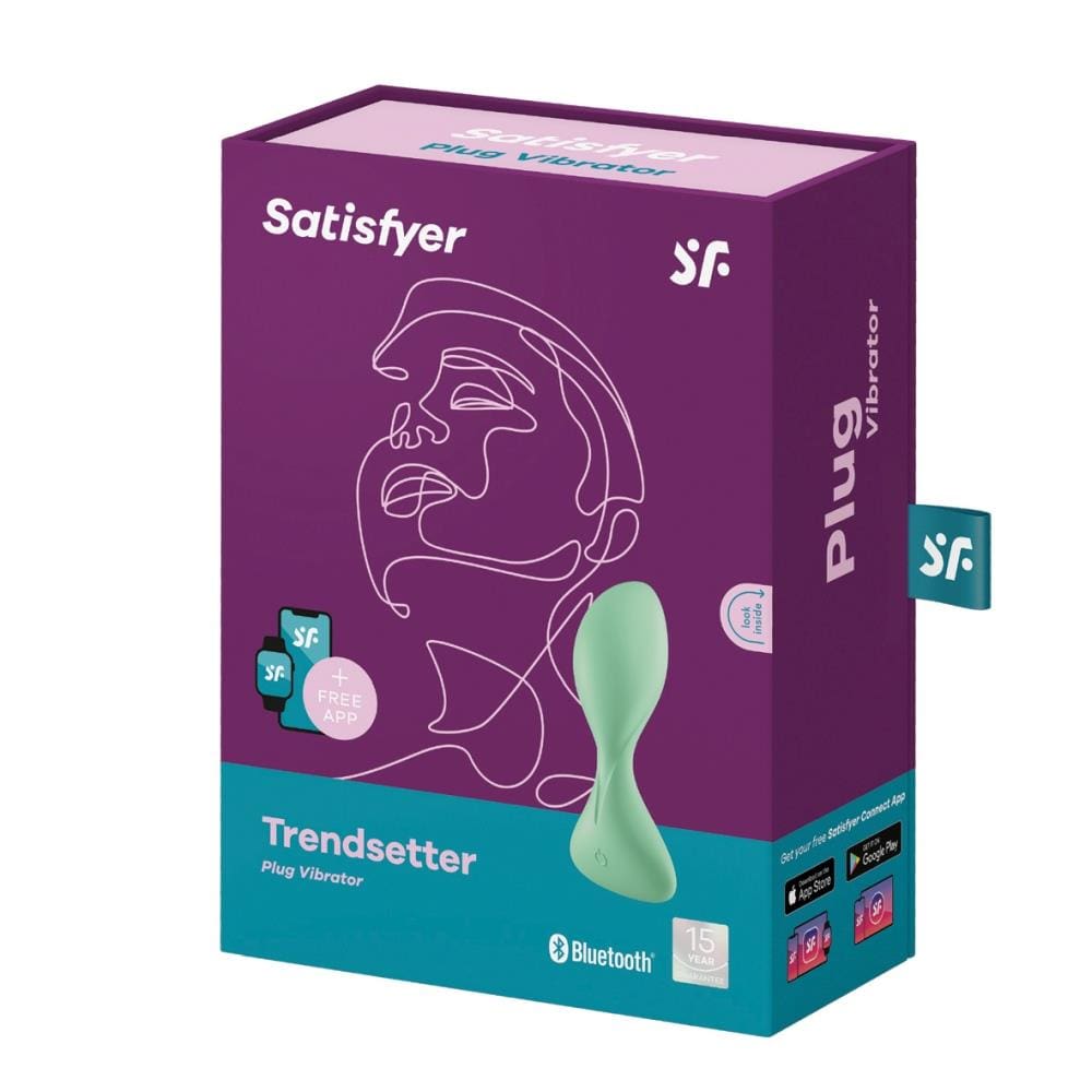 Wibrator Plug-Vibrator Trendsetter Connect App Light Green Satisfyer 4 Wibrator Plug-Vibrator Trendsetter Connect App Light Green Satisfyer