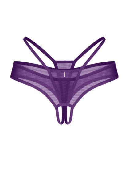 Stringi otwarte fioletowe Vibres L/XL Obsessive