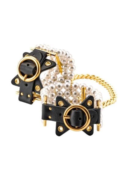 Kajdanki na nadgarstki BDSM Soirée Pearl Handcuffs Guilty Pleasure